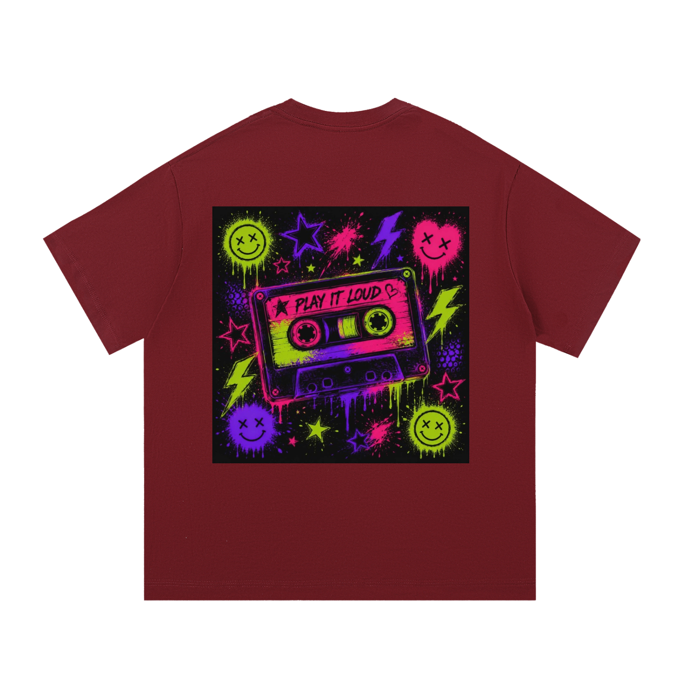 neon,funky,cassette,loud,play