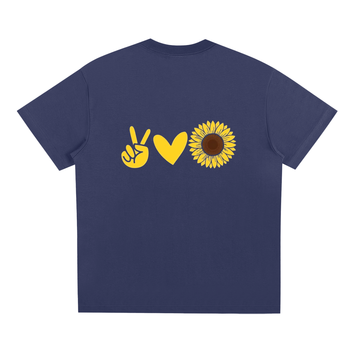 peace,love,sunflower,yellow,shirt,tshirt