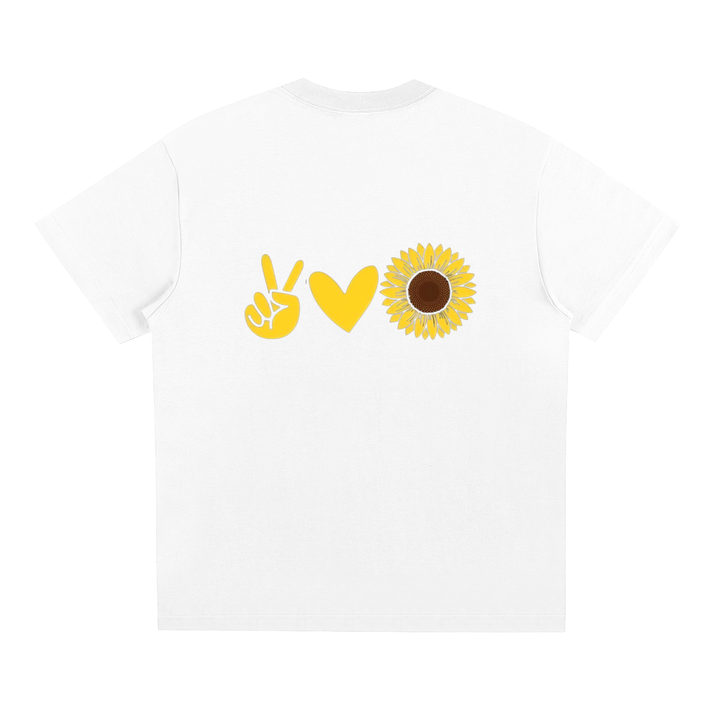 peace,love,sunflower,yellow,shirt,tshirt