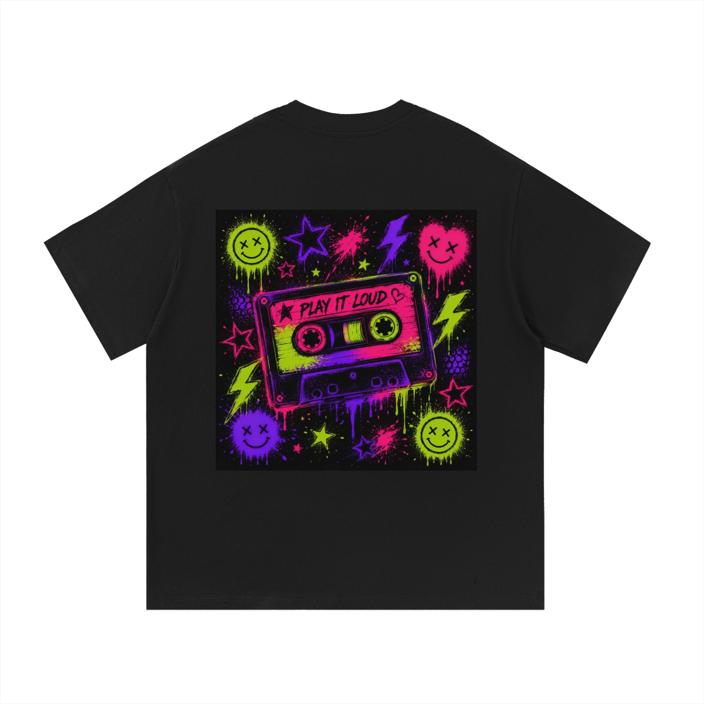 neon,funky,cassette,loud,play