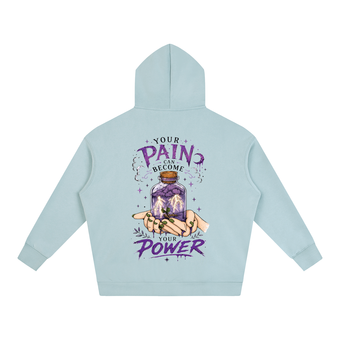 hoodie,jar,pain,power,life