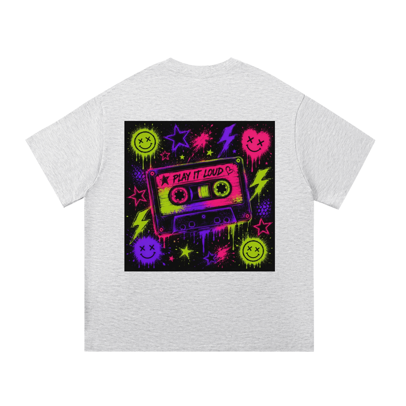 neon,funky,cassette,loud,play
