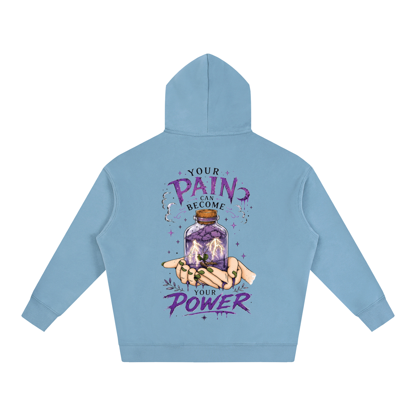 hoodie,jar,pain,power,life