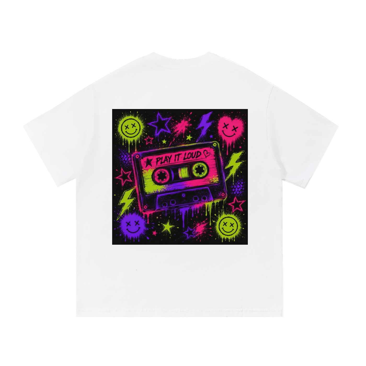 neon,funky,cassette,loud,play