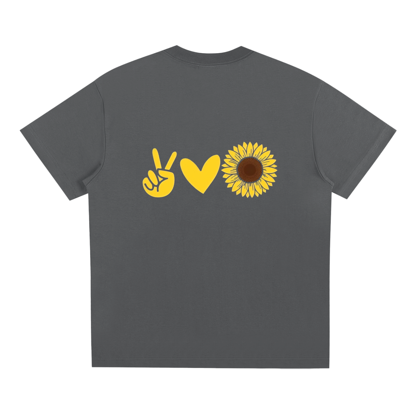 peace,love,sunflower,yellow,shirt,tshirt