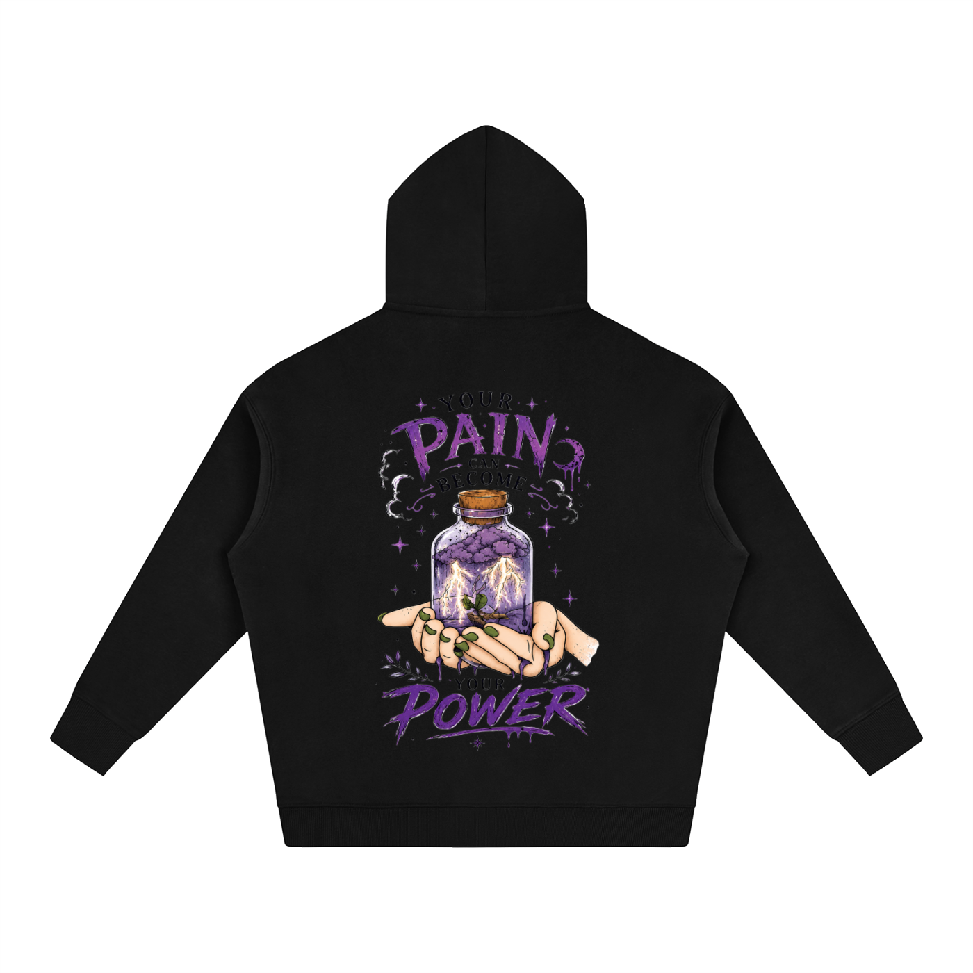 hoodie,jar,pain,power,life