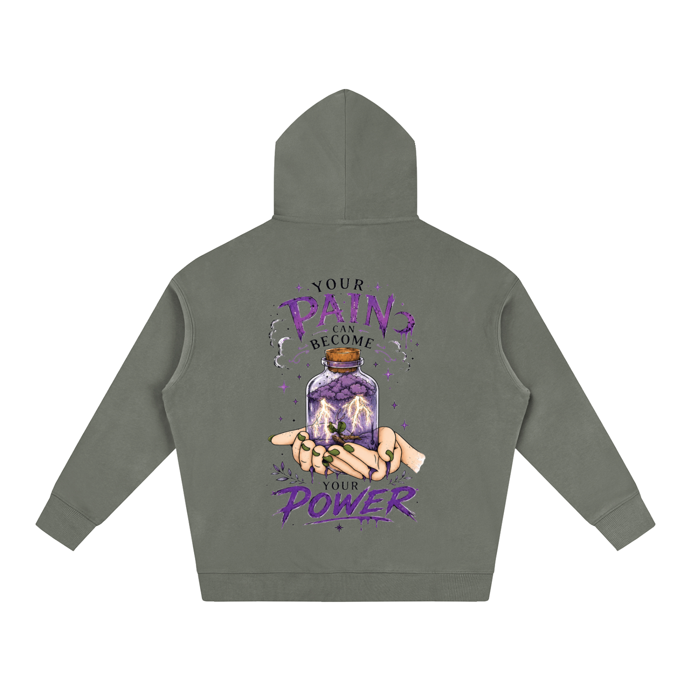 hoodie,jar,pain,power,life