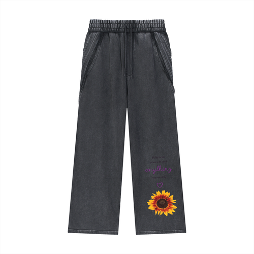 inspirational,sunflower,beleive,yourslef,sweatpants